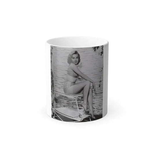 Leslie Parrish #42_1 (Vintage Female Icon) Color Changing Coffee Mug 11oz - Go Mug Yourself