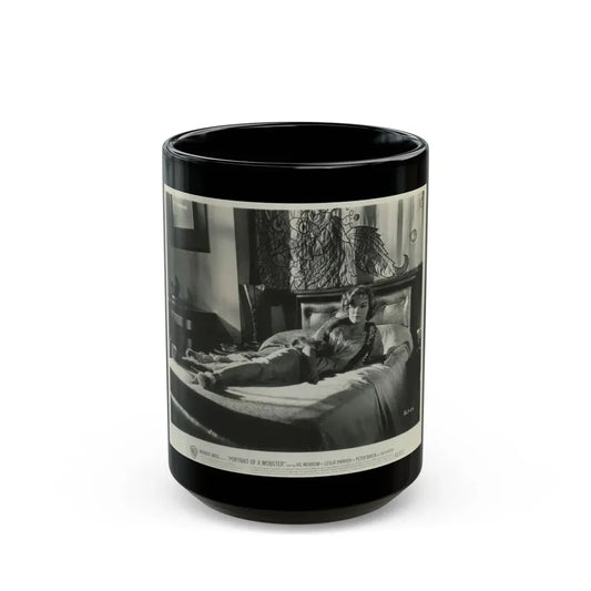 Leslie Parrish #57 (Vintage Female Icon) Black Coffee Mug 15oz - Go Mug Yourself