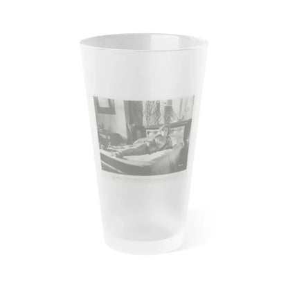 Leslie Parrish #57 (Vintage Female Icon) Frosted Pint Glass 16oz 16oz Frosted - Go Mug Yourself