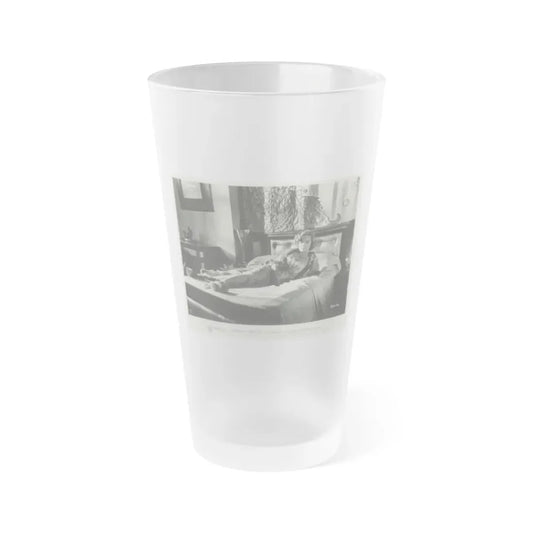Leslie Parrish #57 (Vintage Female Icon) Frosted Pint Glass 16oz 16oz Frosted - Go Mug Yourself