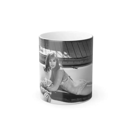Leslie Parrish #61 (Vintage Female Icon) Color Changing Coffee Mug 11oz - Go Mug Yourself