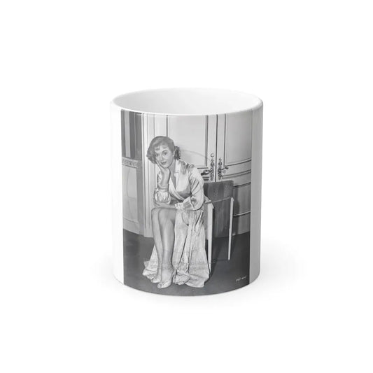 Leslie Parrish #65 (Vintage Female Icon) Color Changing Coffee Mug 11oz - Go Mug Yourself