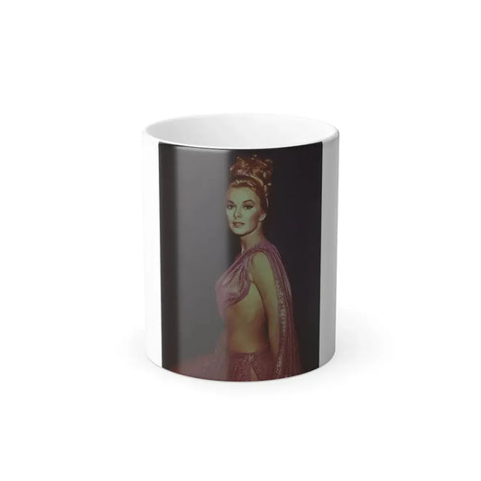 Leslie Parrish #71 (Vintage Female Icon) Color Changing Coffee Mug 11oz - Go Mug Yourself