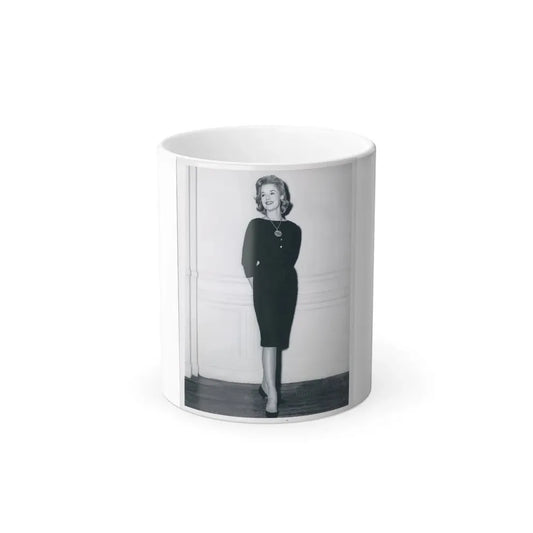 Leslie Parrish #72 (Vintage Female Icon) Color Changing Coffee Mug 11oz - Go Mug Yourself