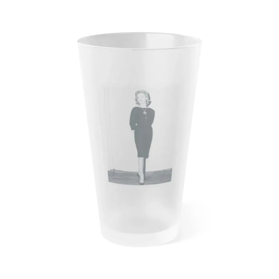 Leslie Parrish #72 (Vintage Female Icon) Frosted Pint Glass 16oz 16oz Frosted - Go Mug Yourself