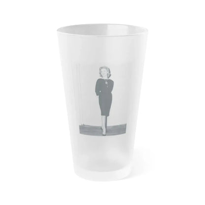 Leslie Parrish #72 (Vintage Female Icon) Frosted Pint Glass 16oz 16oz Frosted - Go Mug Yourself