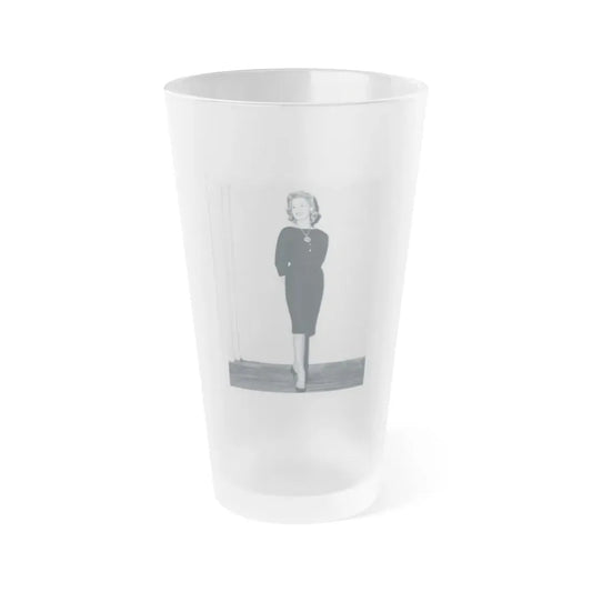 Leslie Parrish #72 (Vintage Female Icon) Frosted Pint Glass 16oz 16oz Frosted - Go Mug Yourself