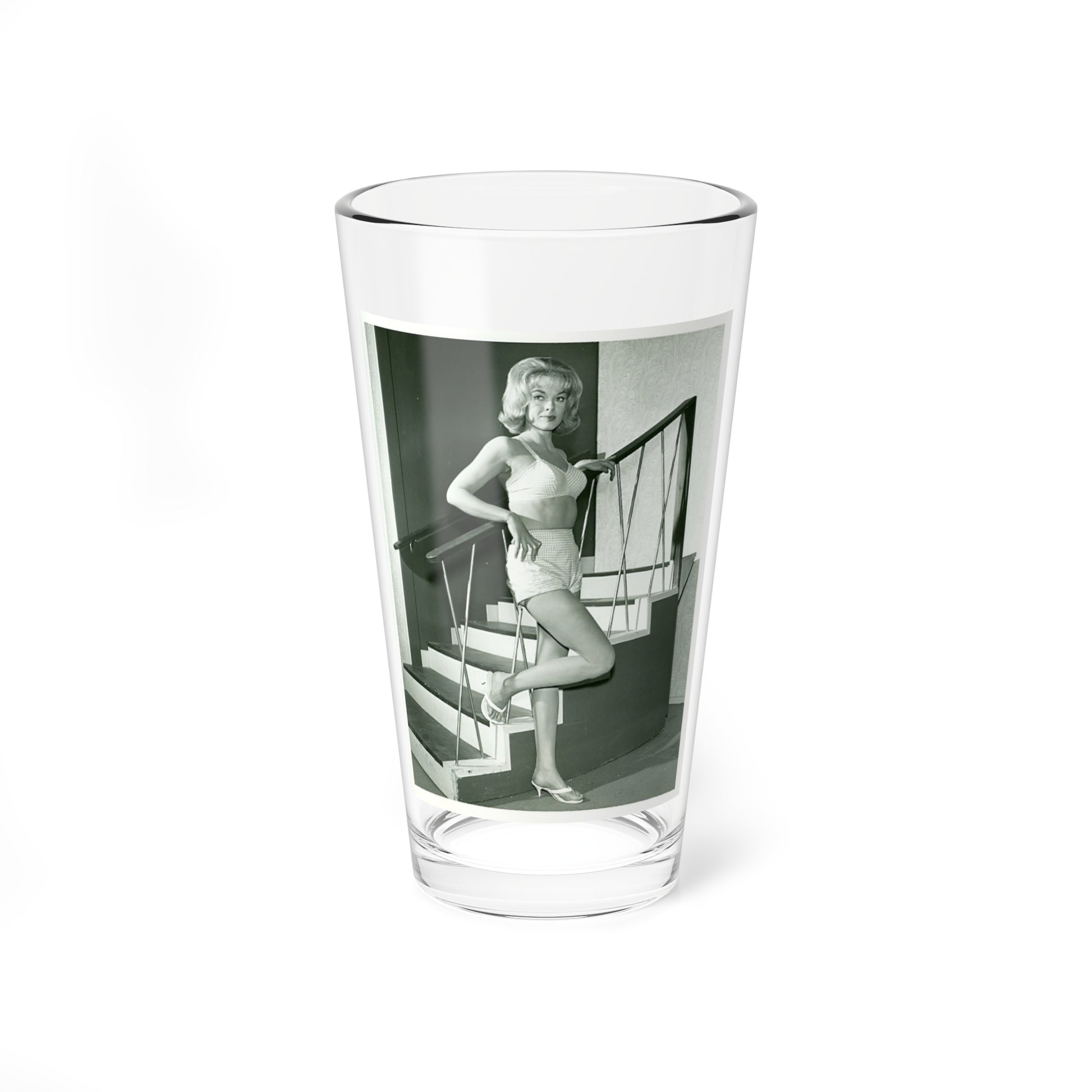 Leslie Parrish #81 (Vintage Female Icon) Pint Glass 16oz-16oz-Go Mug Yourself