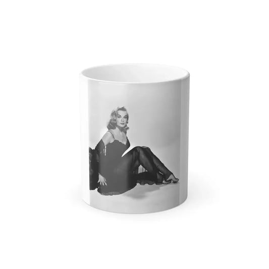 Leslie Parrish #82 (Vintage Female Icon) Color Changing Coffee Mug 11oz - Go Mug Yourself