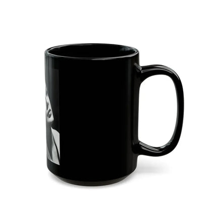 Leslie Parrish #83 1 (Vintage Female Icon) Black Coffee Mug - Go Mug Yourself
