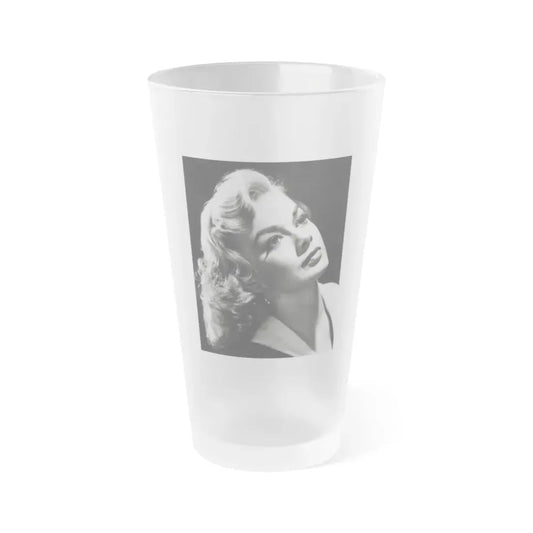 Leslie Parrish #83 1 (Vintage Female Icon) Frosted Pint Glass 16oz 16oz Frosted - Go Mug Yourself