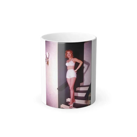Leslie Parrish #86 (Vintage Female Icon) Color Changing Coffee Mug 11oz - Go Mug Yourself