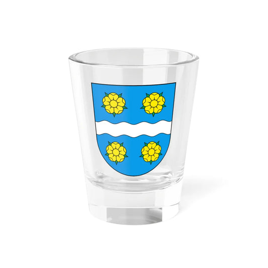LesMontets-blazon (Switzerland) (Coat of Arms) Shot Glass 1.5oz 1.5oz - Go Mug Yourself
