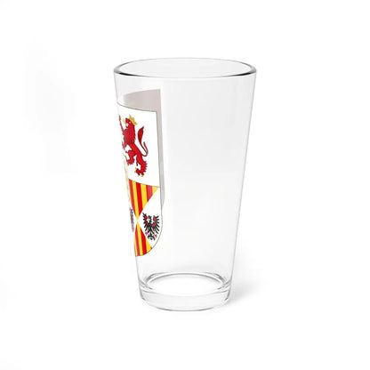 Lesser Arms of Charles V of Naples and III of Sicily (Italy) (Coat of Arms) Pint Glass 16oz - Go Mug Yourself