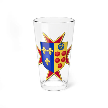 Lesser Arms of Etruria with Cross of Saint Stephen (Italy) (Coat of Arms) Pint Glass 16oz 16oz - Go Mug Yourself