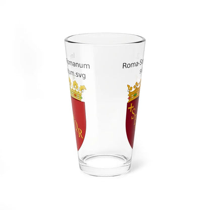 Lesser arms of Rome Comparison (Italy) (Coat of Arms) Pint Glass 16oz 16oz - Go Mug Yourself