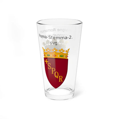 Lesser arms of Rome Comparison (Italy) (Coat of Arms) Pint Glass 16oz - Go Mug Yourself