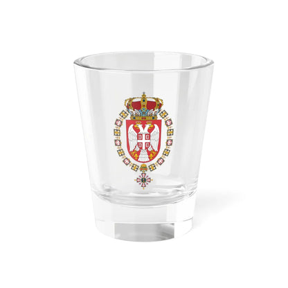Lesser arms of the Head of the House of Karadjordjevic (Serbia) (Coat of Arms) Shot Glass 1.5oz 1.5oz - Go Mug Yourself