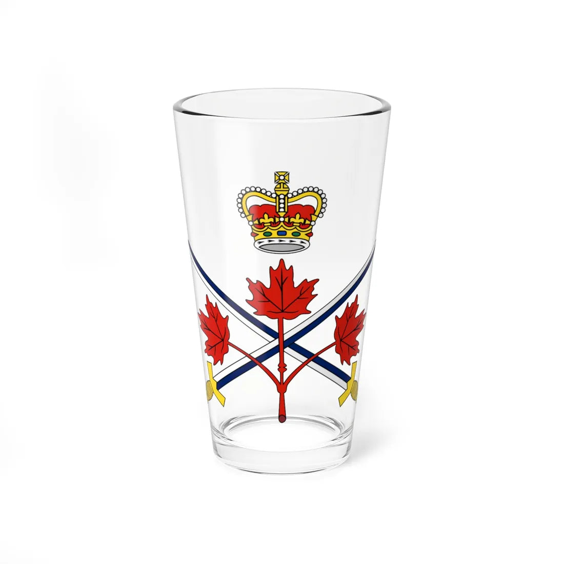 Lesser badge of the Canadian Army (Canada) (Coat of Arms) Pint Glass 16oz 16oz - Go Mug Yourself