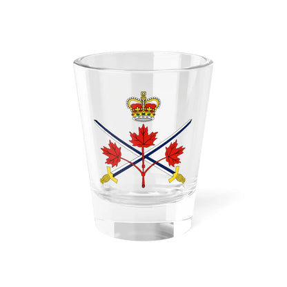 Lesser badge of the Canadian Army (Canada) (Coat of Arms) Shot Glass 1.5oz 1.5oz - Go Mug Yourself