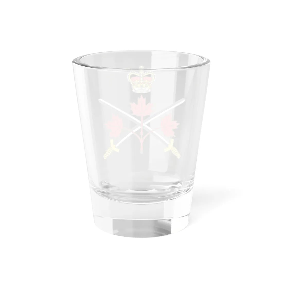 Lesser badge of the Canadian Army (Canada) (Coat of Arms) Shot Glass 1.5oz - Go Mug Yourself