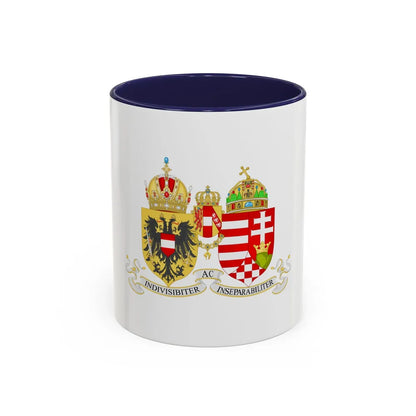 Lesser Coat of arms of Austria-Hungary - Accent Coffee Mug 11oz Navy - Go Mug Yourself