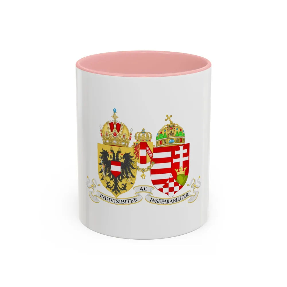 Lesser Coat of arms of Austria-Hungary - Accent Coffee Mug 11oz Pink - Go Mug Yourself