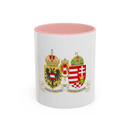 Lesser Coat of arms of Austria-Hungary - Accent Coffee Mug 11oz Pink - Go Mug Yourself