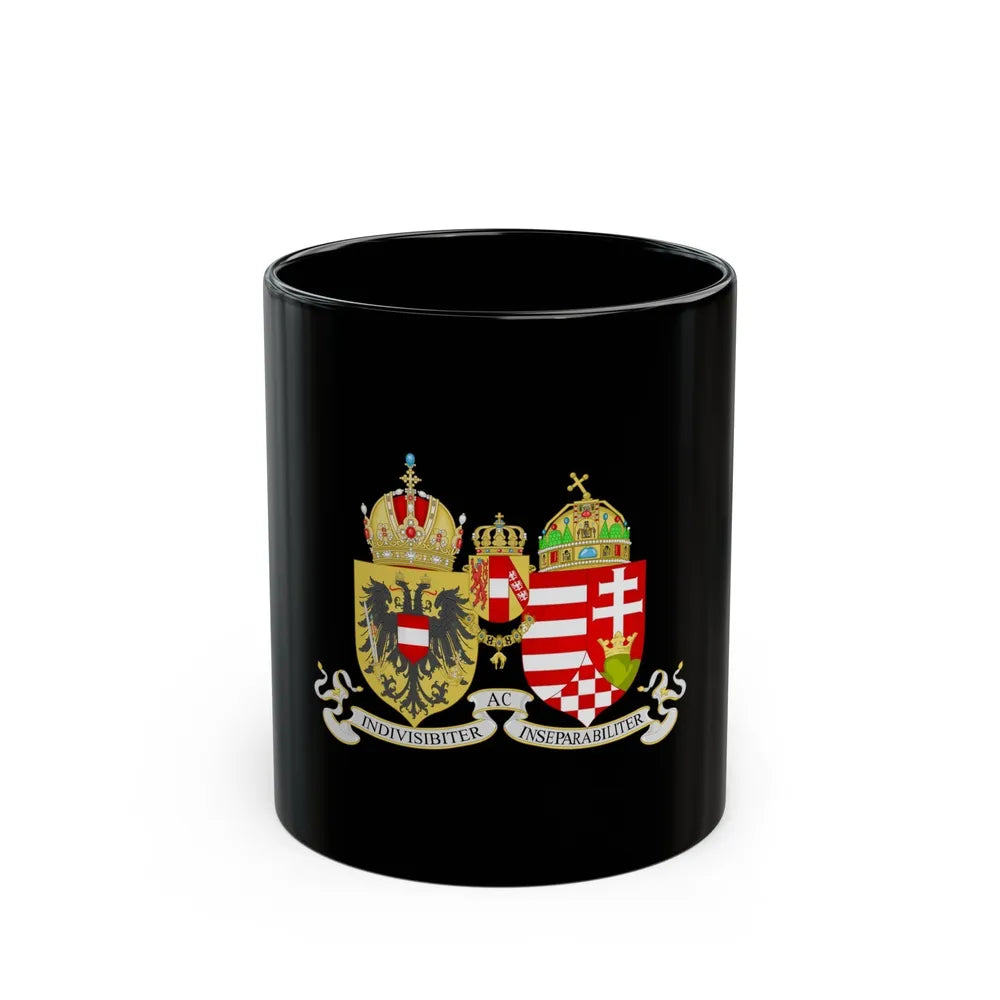 Lesser Coat of arms of Austria-Hungary - Black Coffee Mug-11oz-Go Mug Yourself