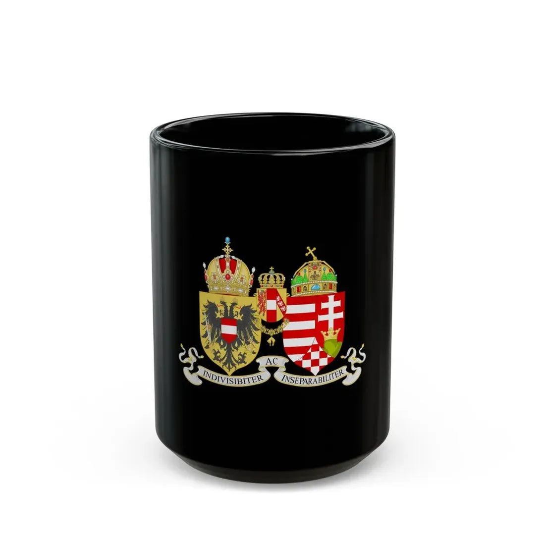 Lesser Coat of arms of Austria-Hungary - Black Coffee Mug 15oz - Go Mug Yourself