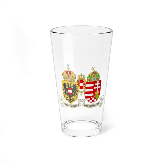 Lesser Coat of arms of Austria-Hungary - Pint Glass 16oz-16oz-Go Mug Yourself