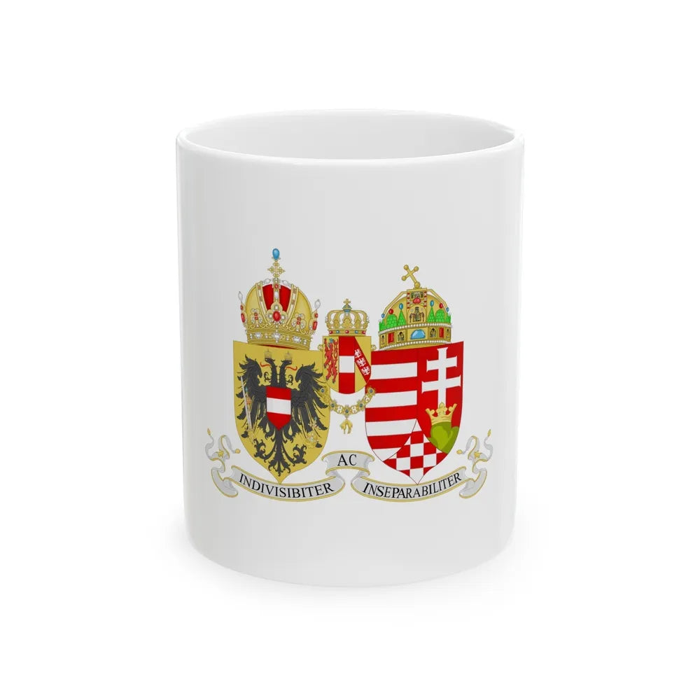 Lesser Coat of arms of Austria-Hungary - White Coffee Mug-11oz-Go Mug Yourself