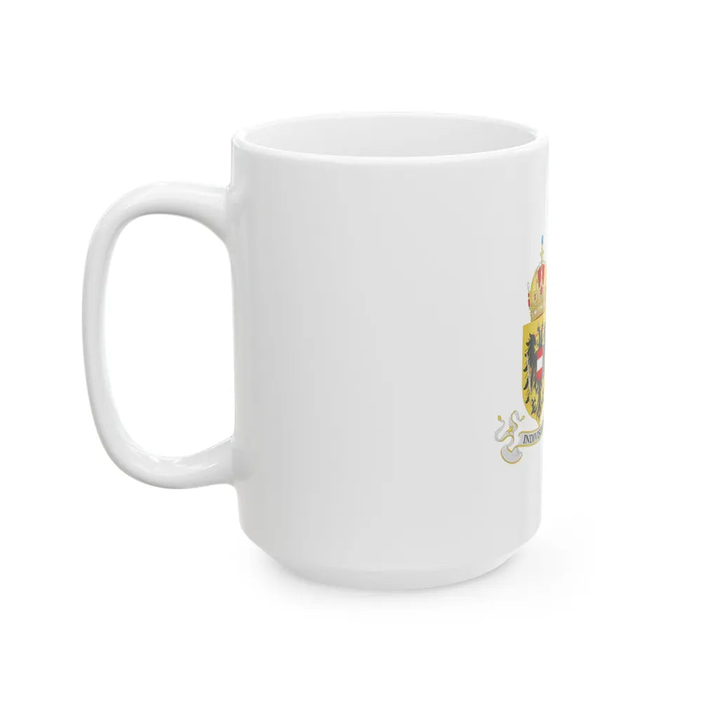 Lesser Coat of arms of Austria-Hungary - White Coffee Mug-Go Mug Yourself