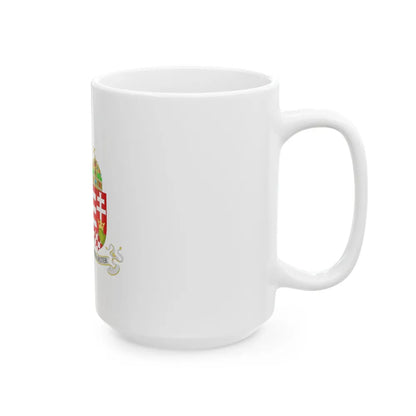 Lesser Coat of arms of Austria-Hungary - White Coffee Mug-Go Mug Yourself