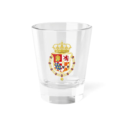 Lesser Coat of Arms of Charles V of Naples and III of Sicily (Italy) (Coat of Arms) Shot Glass 1.5oz 1.5oz - Go Mug Yourself