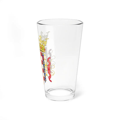 Lesser Coat of Arms of Ferdinand II of Aragon Both Sicilies and Count of Barcelona 1504-1516 (Spain) (Coat of Arms) Pint Glass 16oz - Go Mug Yourself