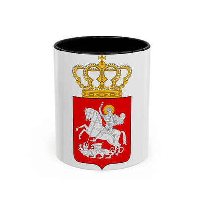 Lesser coat of arms of Georgia - Accent Coffee Mug 11oz Black - Go Mug Yourself