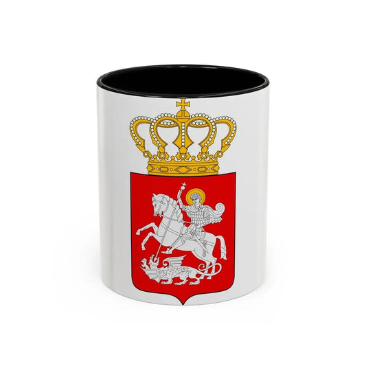 Lesser coat of arms of Georgia - Accent Coffee Mug 11oz Black - Go Mug Yourself