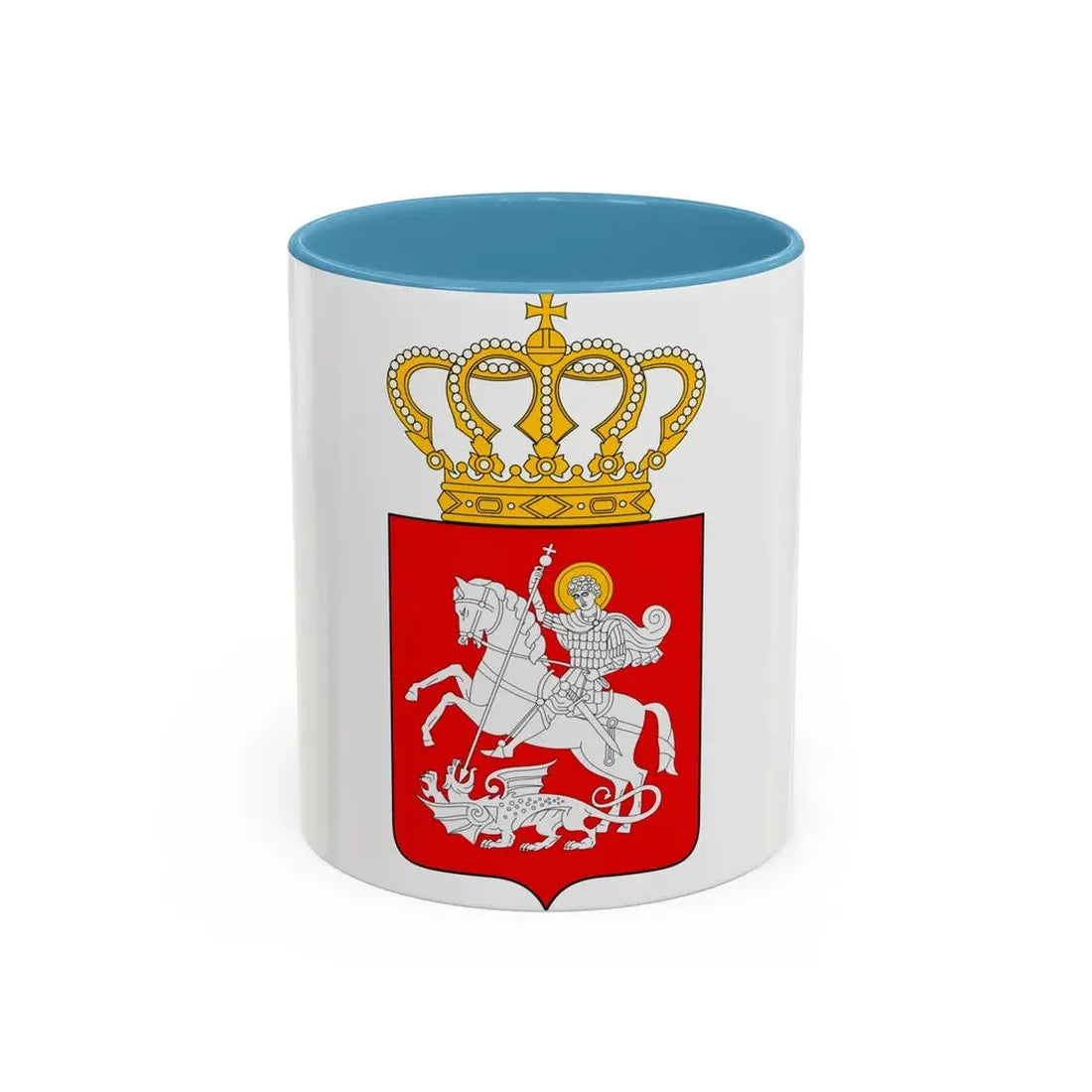 Lesser coat of arms of Georgia - Accent Coffee Mug 11oz Light Blue - Go Mug Yourself