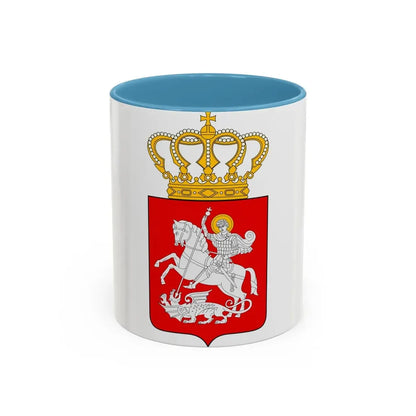Lesser coat of arms of Georgia - Accent Coffee Mug 11oz Light Blue - Go Mug Yourself