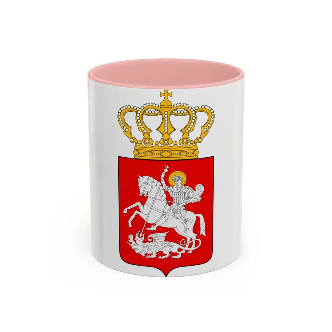 Lesser coat of arms of Georgia - Accent Coffee Mug 11oz Pink - Go Mug Yourself