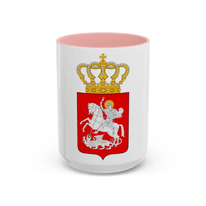 Lesser coat of arms of Georgia - Accent Coffee Mug 15oz Pink - Go Mug Yourself