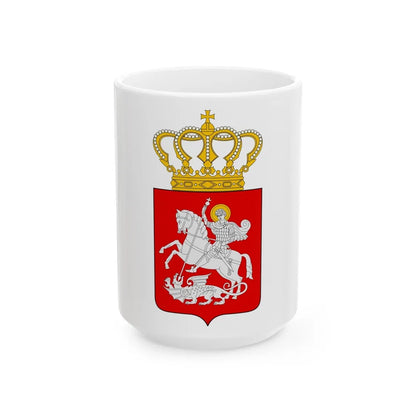 Lesser coat of arms of Georgia - White Coffee Mug-15oz-Go Mug Yourself