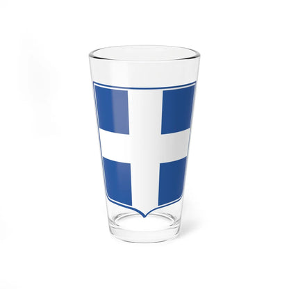 Lesser coat of arms of Greece (Greece) (Coat of Arms) Pint Glass 16oz 16oz - Go Mug Yourself