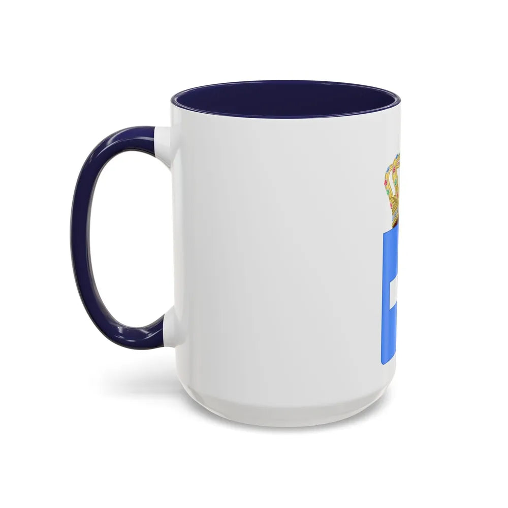 Lesser Coat of Arms of Greece (Wittelsbach) - Accent Coffee Mug - Go Mug Yourself