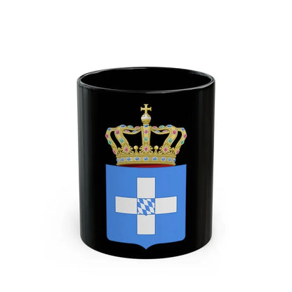 Lesser Coat of Arms of Greece (Wittelsbach) - Black Coffee Mug 11oz - Go Mug Yourself