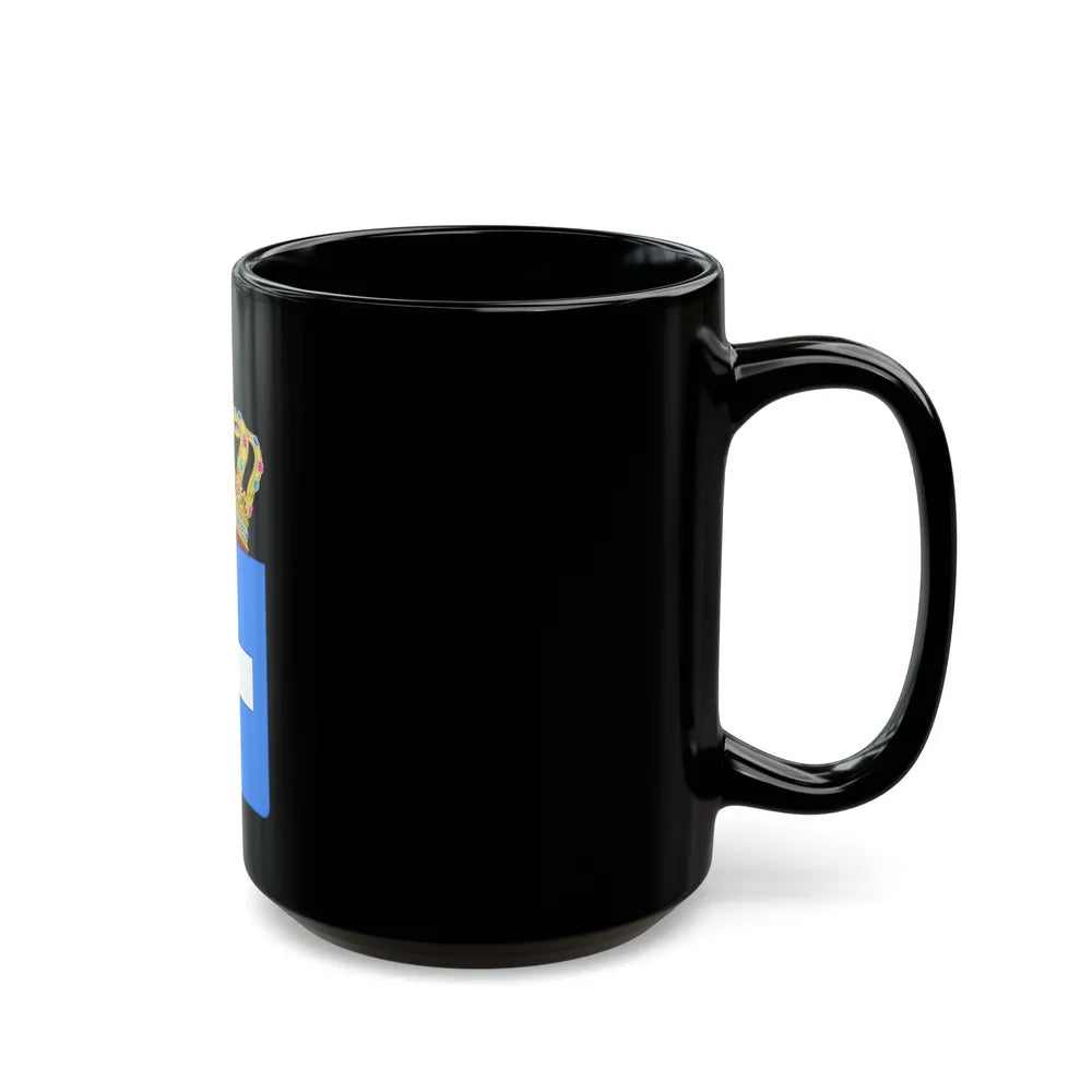 Lesser Coat of Arms of Greece (Wittelsbach) - Black Coffee Mug-Go Mug Yourself