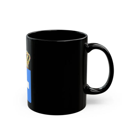 Lesser Coat of Arms of Greece (Wittelsbach) - Black Coffee Mug-Go Mug Yourself