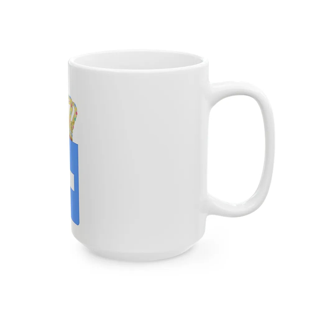 Lesser Coat of Arms of Greece (Wittelsbach) - White Coffee Mug-Go Mug Yourself