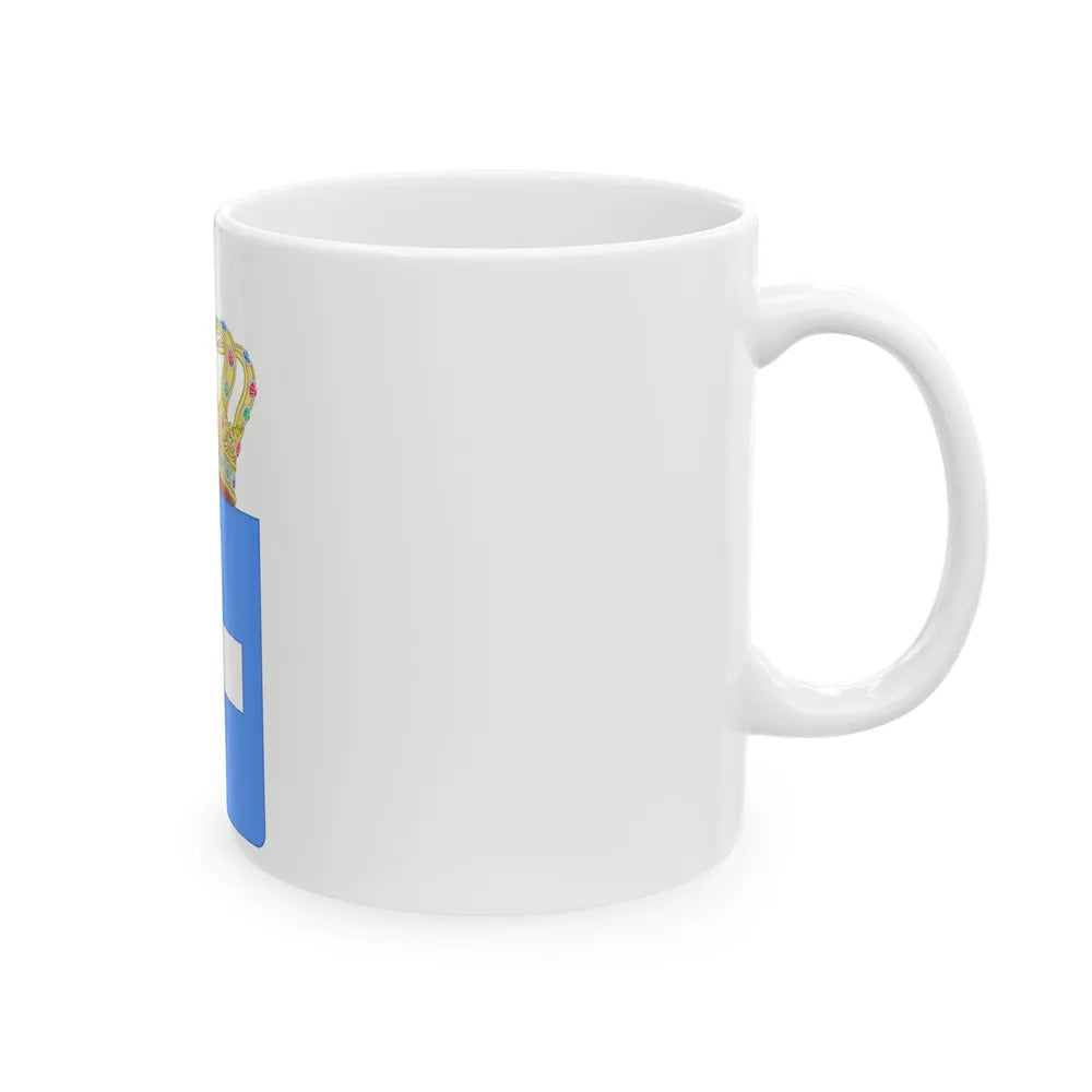 Lesser Coat of Arms of Greece (Wittelsbach) - White Coffee Mug-Go Mug Yourself